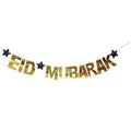 Eid Mubarak Decorated Flag Pull Eid Mubarak Ramadan Happy Holiday Party Layout Banner