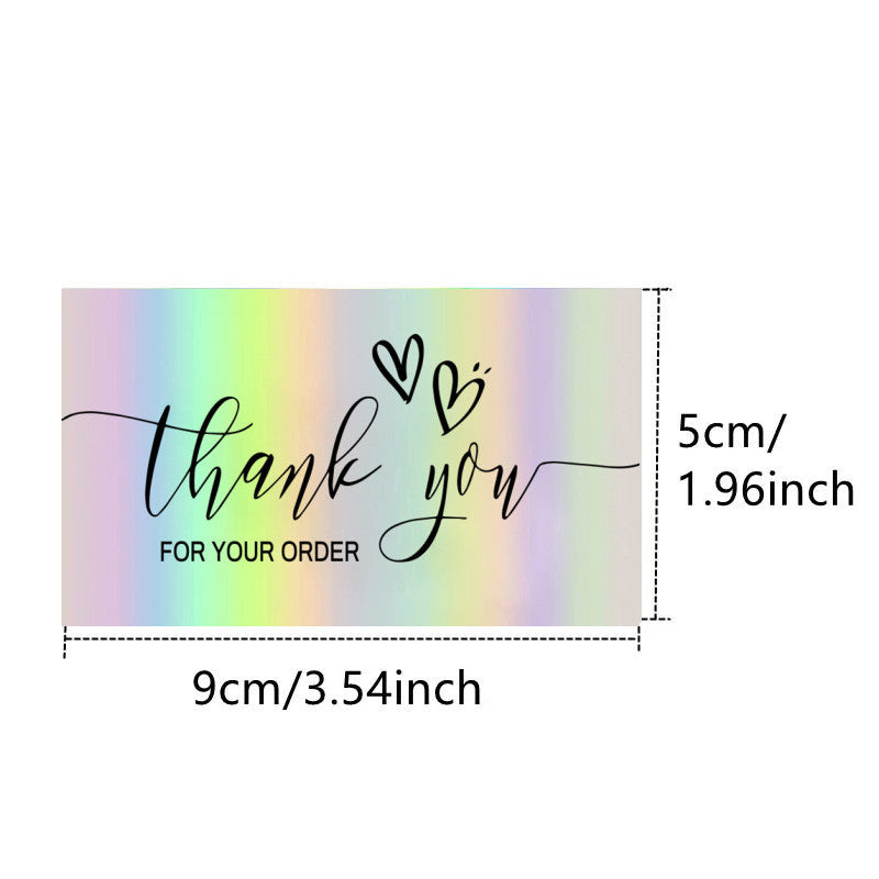 50 Sheetspack Laser Holographic Gift Card Greeting Card Gift