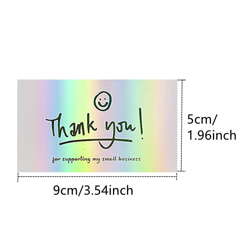 50 Sheetspack Laser Holographic Gift Card Greeting Card Gift