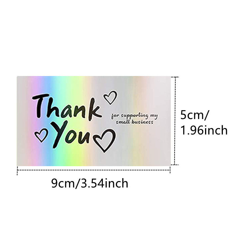 50 Sheetspack Laser Holographic Gift Card Greeting Card Gift