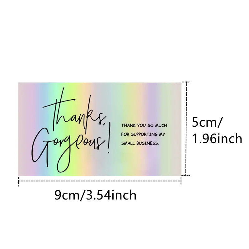 50 Sheetspack Laser Holographic Gift Card Greeting Card Gift
