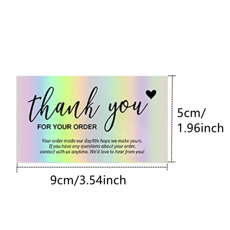 50 Sheetspack Laser Holographic Gift Card Greeting Card Gift