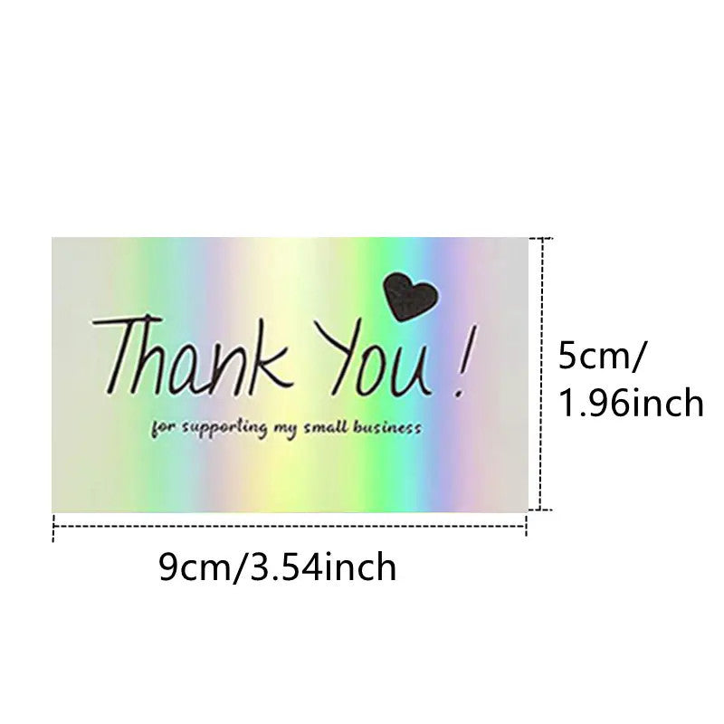 50 Sheetspack Laser Holographic Gift Card Greeting Card Gift