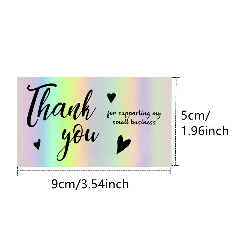 50 Sheetspack Laser Holographic Gift Card Greeting Card Gift