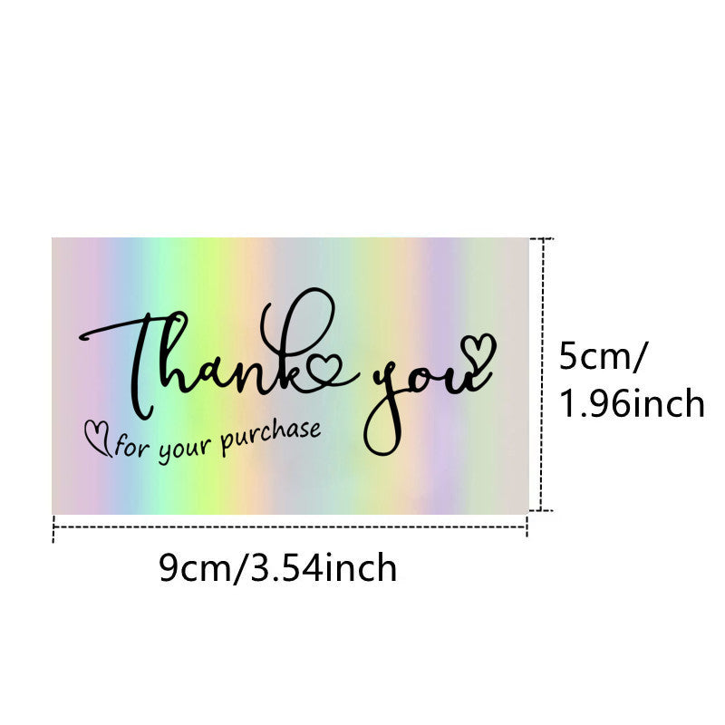 50 Sheetspack Laser Holographic Gift Card Greeting Card Gift